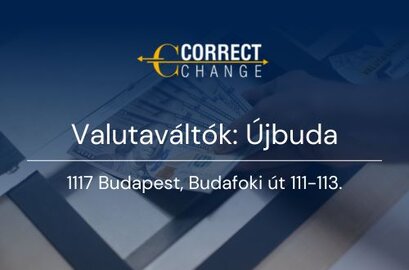 Correct Change valutaváltó - Pénzváltás Budapesten a 11. kerületben, Újbudán, a Budafoki úton. | © Correct Change